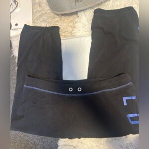Victoria's Secret Black and Blue Capri sweatpants